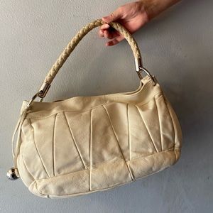 Furla white leather shoulder bag great condition